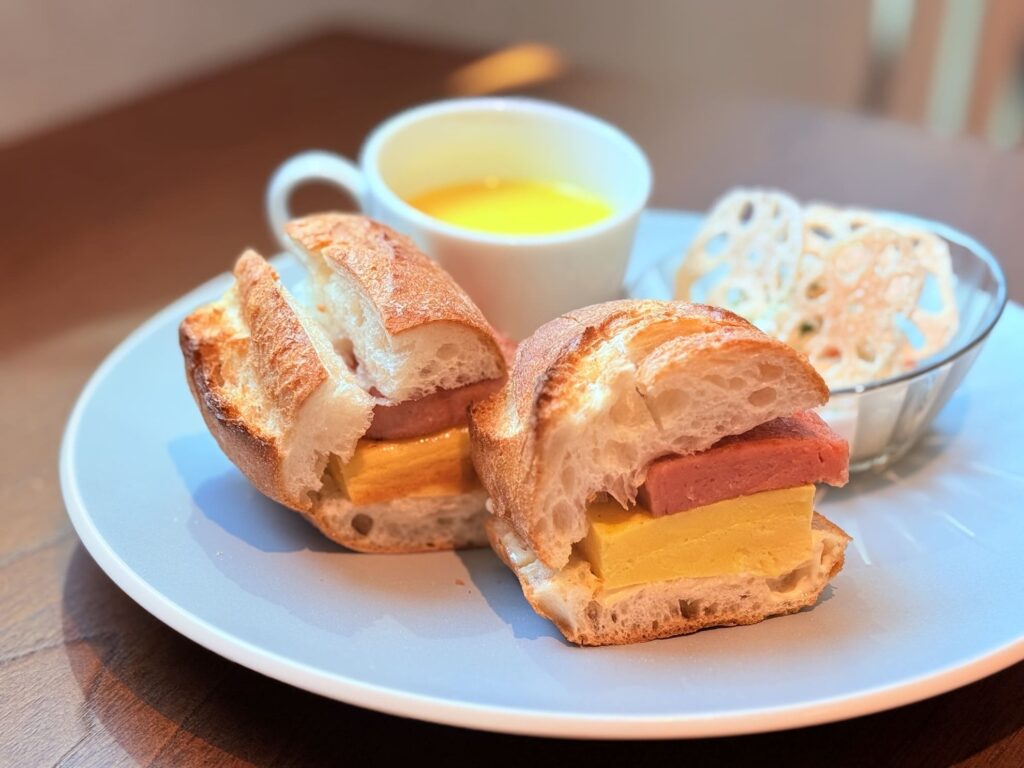 厚焼き玉子ミートプレート