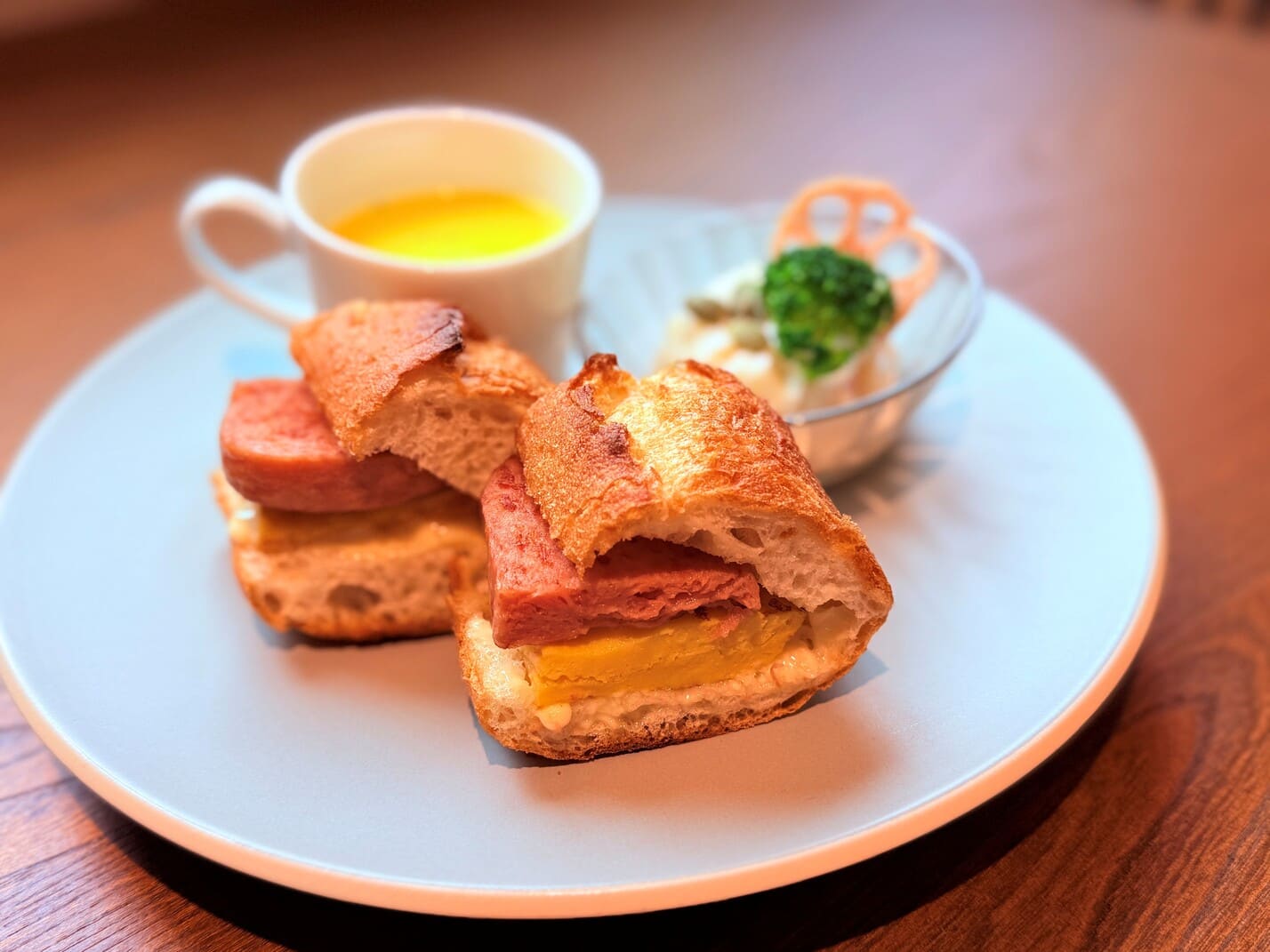 厚焼き玉子ミートプレート